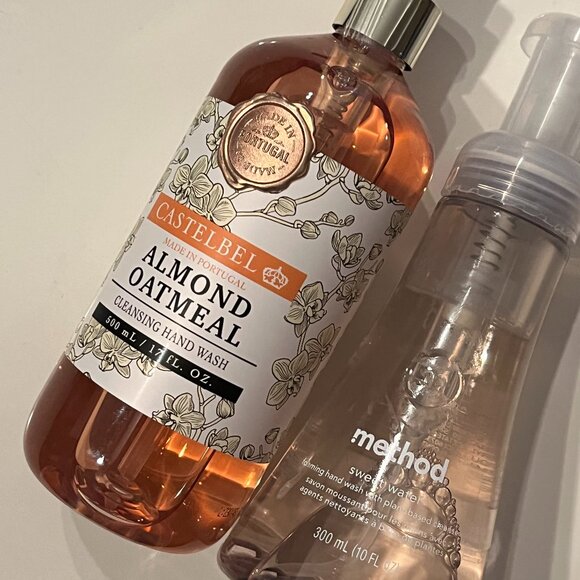 Castelbel  (Almond Oatmeal) and Method  (Sweet Water) Hand Soaps (w/a) - Picture 1 of 8